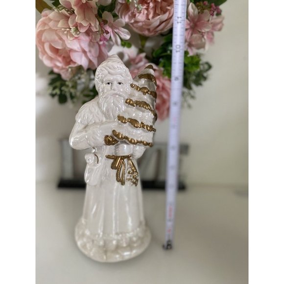 Cracker Barrel Santa Musical‎ Fine Pearlized Porcelain  Figurine O Tannenbaum - Picture 12 of 16